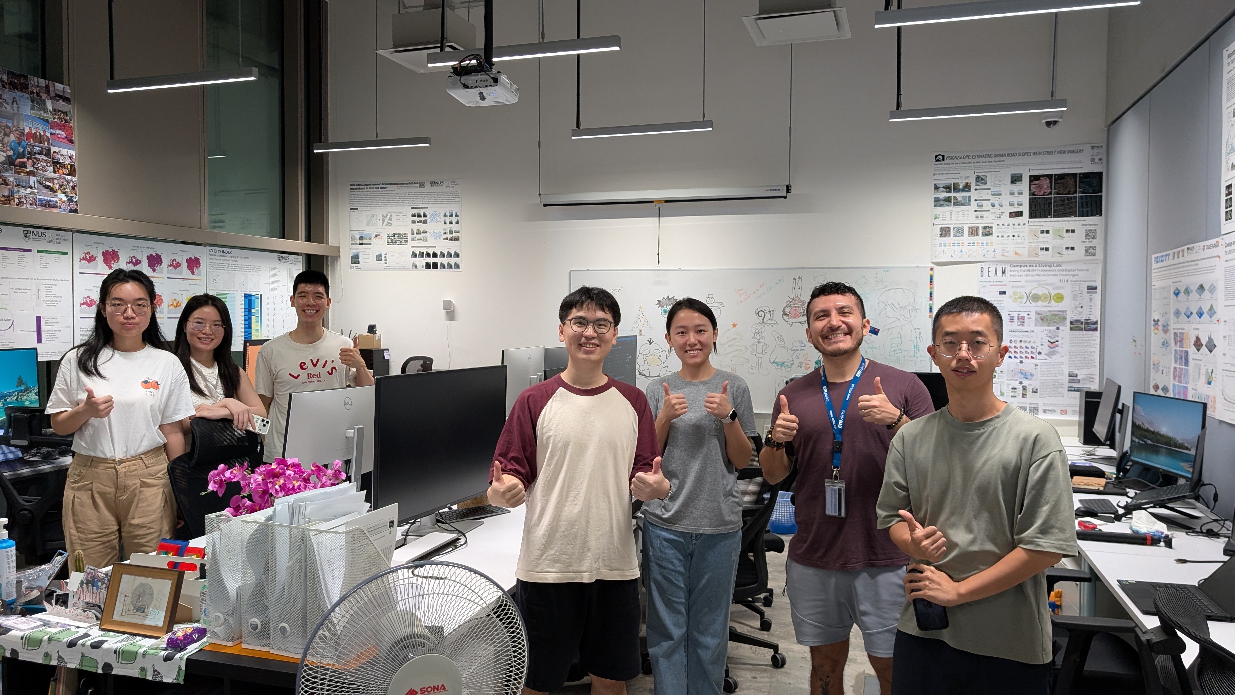Lab group photo with visitors from National Cheng Kung University (成功大學)