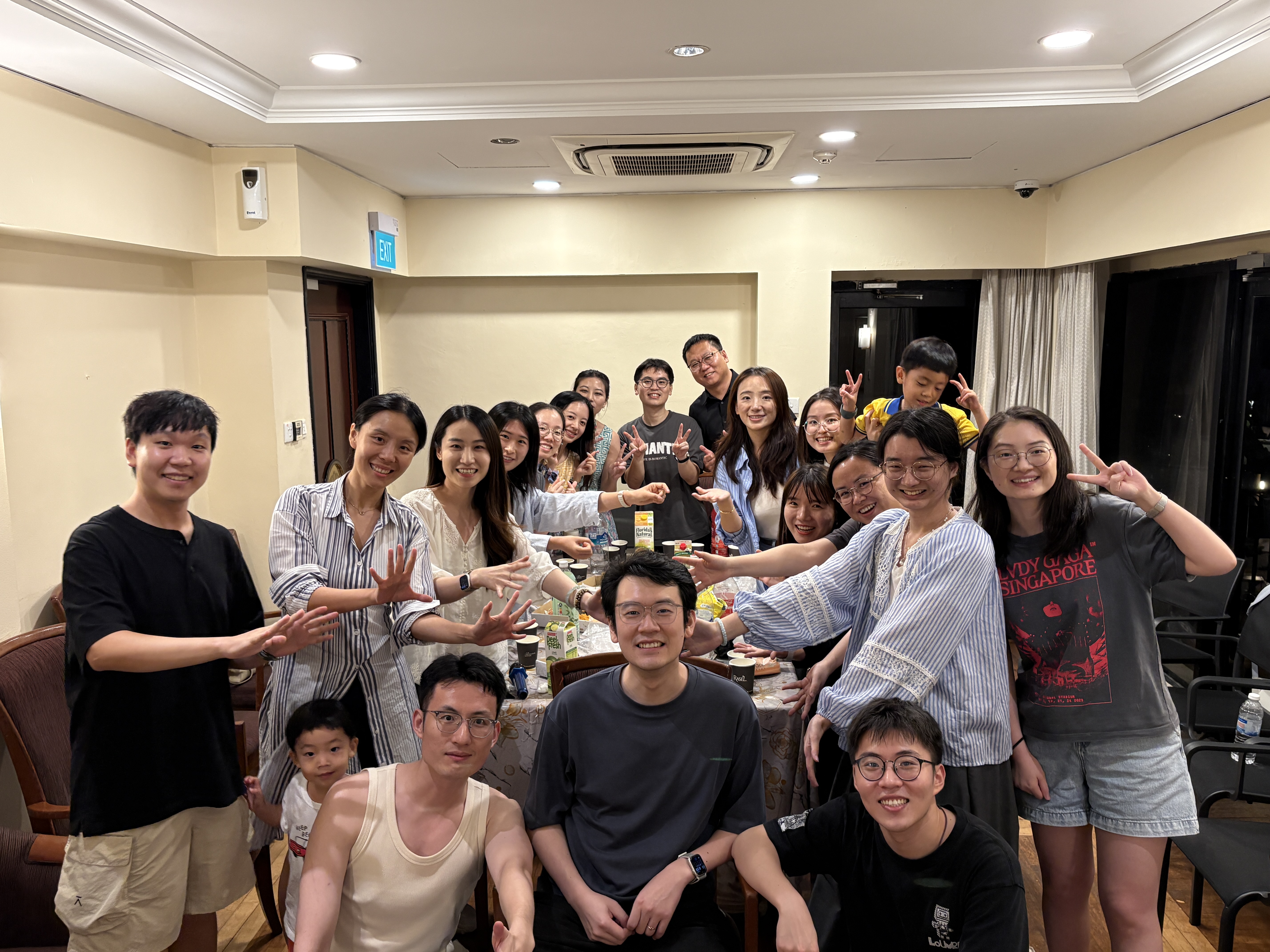 Party with friends from Prof Heng's group